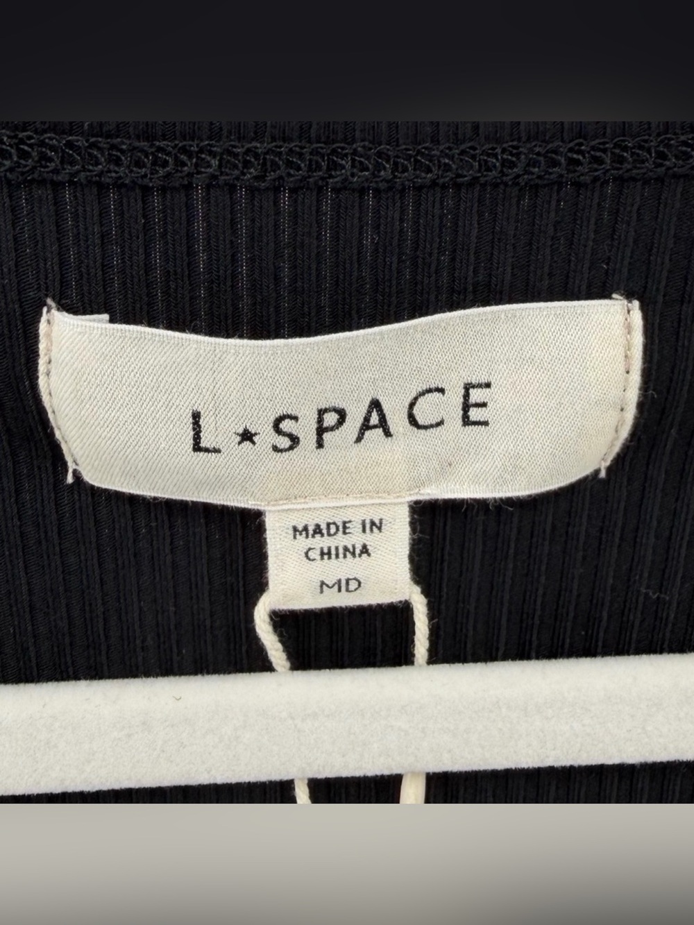 L*SPACE Isla Top - Black Ribbed - Picture 4 of 7
